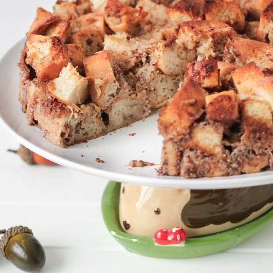 Vegan Apple Cinnamon Bread Pudding - Recipe photo by micibakes