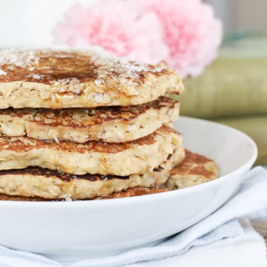 Gluten Free Coconut Oatmeal Pancake - Recipe photo by FashionEdible