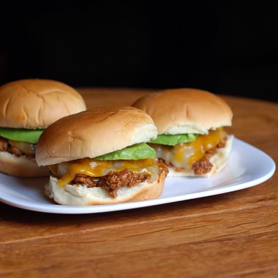 Mexican Sloppy Joe Sliders - Recipe photo by Circle B Kitchen