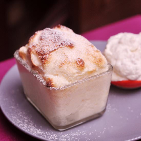 Quince Souffle with Hazelnut Foam - Recipe photo by maxivida