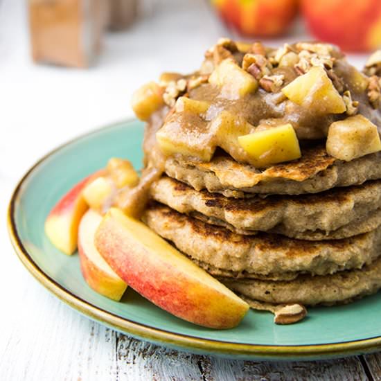Gluten Free Apple Pie Pancakes - Recipe photo by icanteatwhat