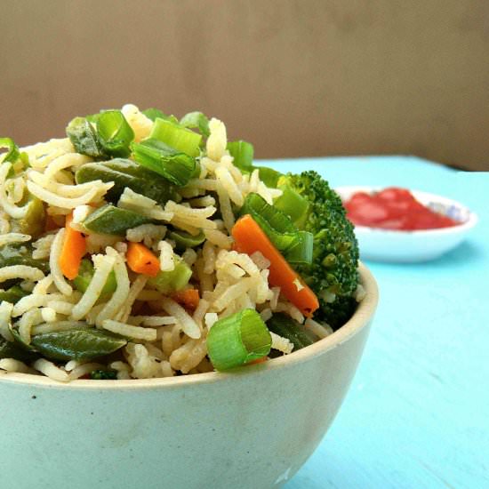Veggie Fried Rice - Recipe photo by Nitha Kitchen