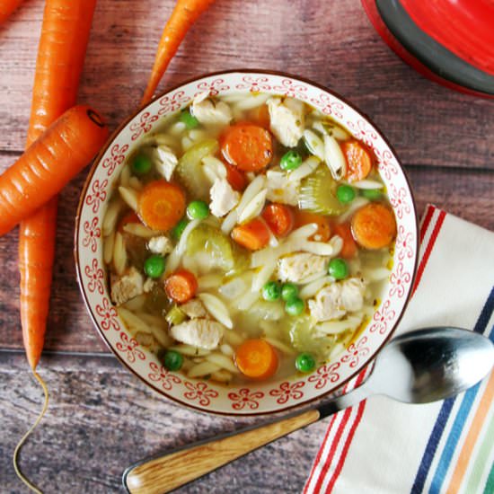 Chicken & Orzo Noodle Soup - Recipe photo by myfriendsbakery