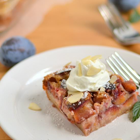 Plum Almond Clafoutis - Recipe photo by fooddoodles
