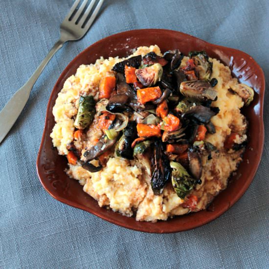 Fall Vegetable Creamy Polenta - Recipe photo by food nasty