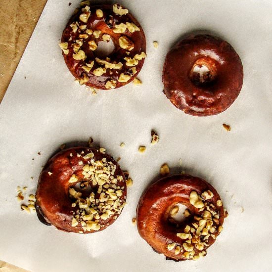 Apple Glazed Apple Donuts - Recipe photo by beetsandberries