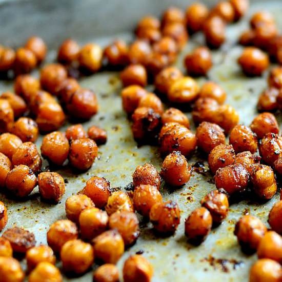 Roasted Garbanzos - Recipe photo by She Wears Many Hats