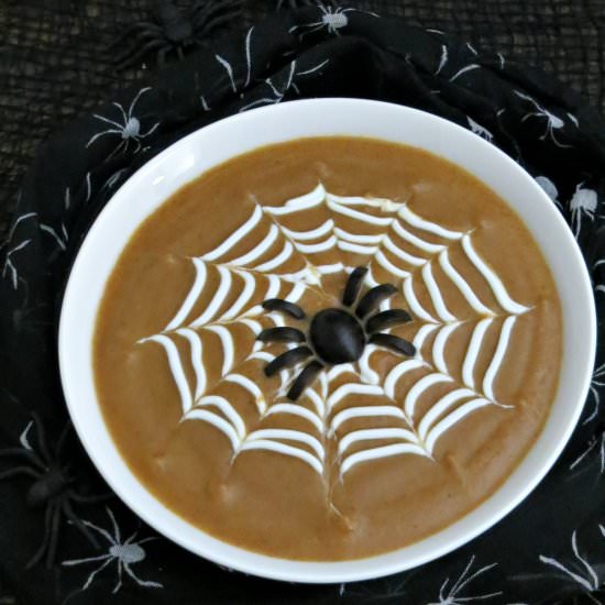 Spooky Spiderweb Soup - Recipe photo by SheSaved