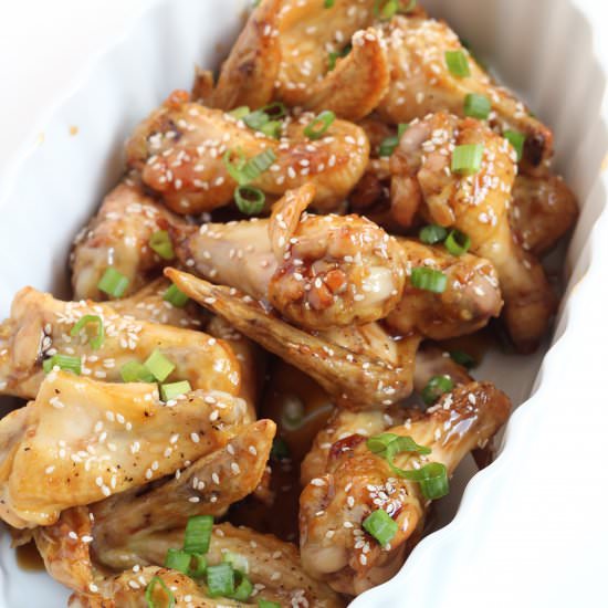 Sticky Sesame Chicken Wings - Recipe photo by bravoforpaleo