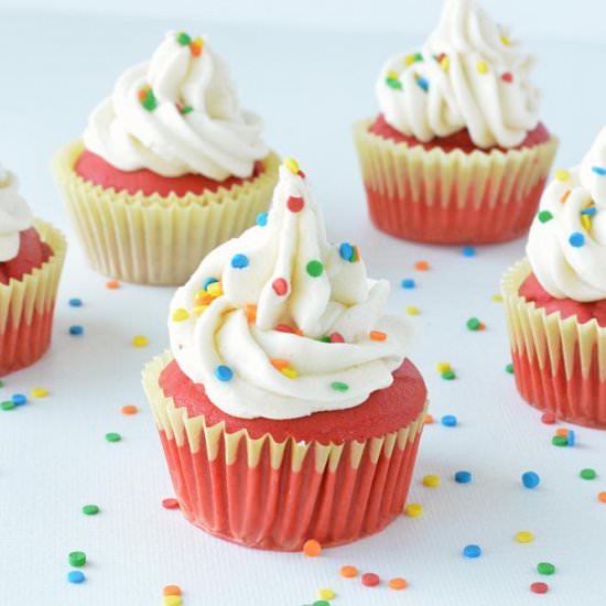 Eggless Red Velvet Cupcakes - Recipe photo by ruchiskitchen