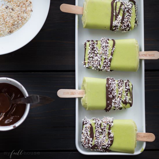 Avocado coconut popsicles - Recipe photo by MyFullHouse