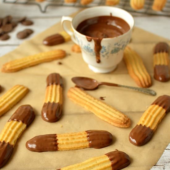 Chocolate Lime Viennese Fingers - Recipe photo by Domestic Gothess