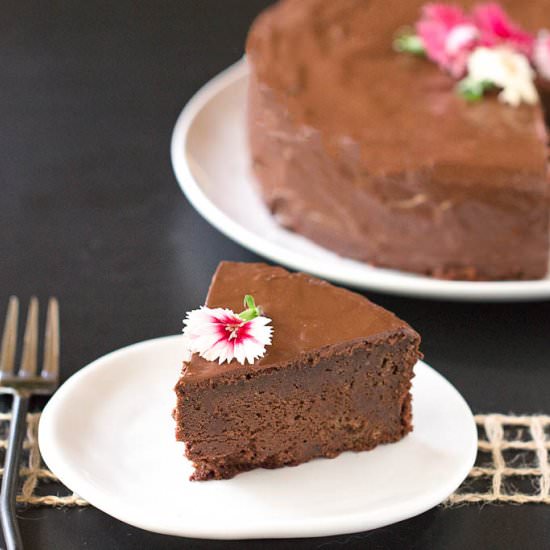 Chocolate Beet Cake with Ganache - Recipe photo by veggiesbycandlelight