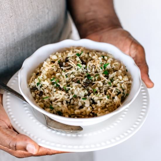 Mom's Bulgur Pilaf - Recipe photo by foolproofliving.com