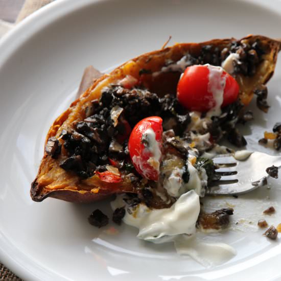 Stuffed Sweet Potatoes - Recipe photo by olliebo