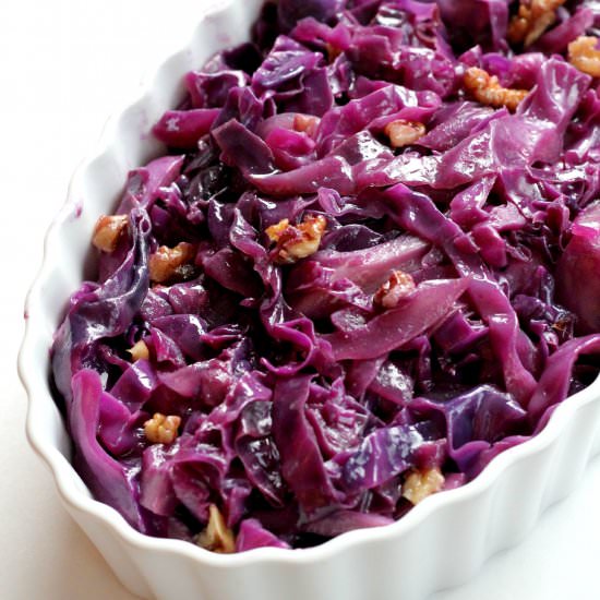 Braised Cabbage with Walnuts - Recipe photo by bravoforpaleo