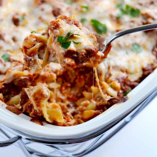 Lazy Girl Lasagna - Recipe photo by apinchofhealthy