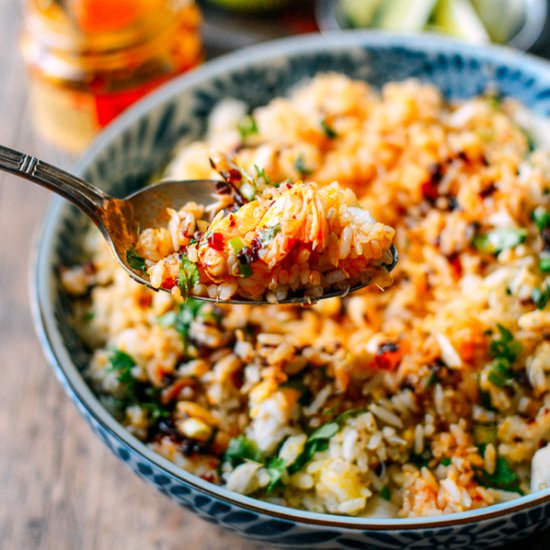 CRAB FRIED RICE - Recipe photo by thewoksoflife