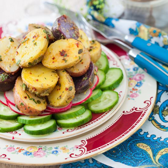 Warm Potato Salad - Recipe photo by cooking melangery