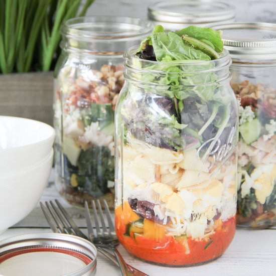 Quick & Easy Salad In A Jar - Recipe photo by saygraceblog