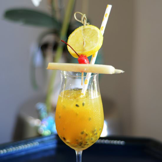 Passion Fruit Caipirihna - Recipe photo by Haiti Bites