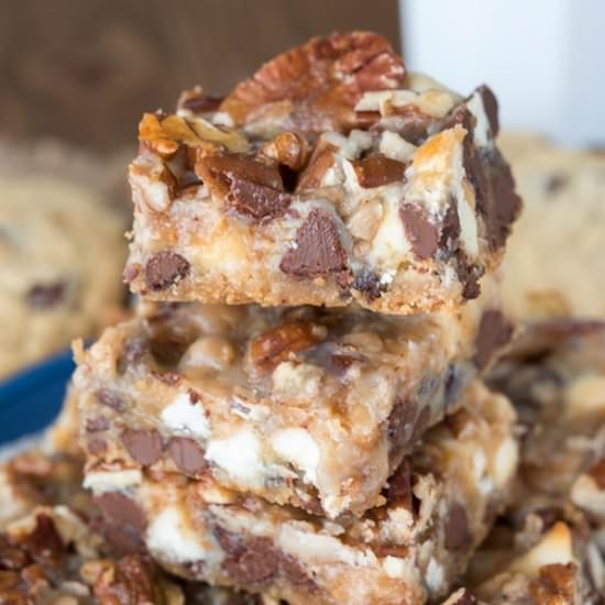 Chocolate Chip Cookie Magic Bars - Recipe photo by crazyforcrust