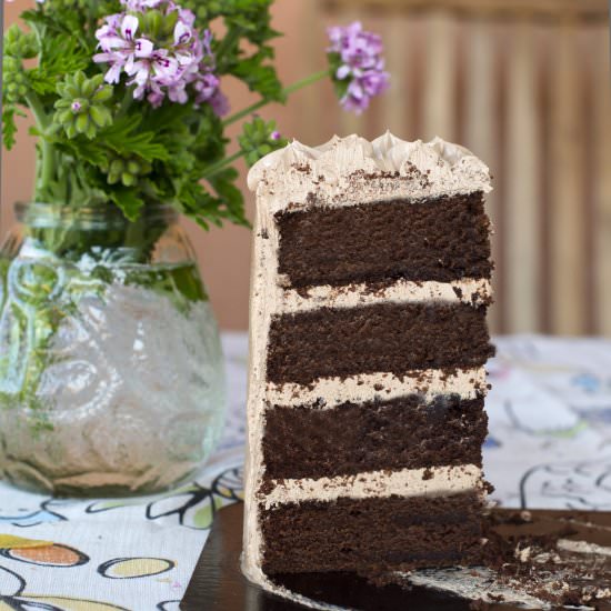 Double Chocolate Layer Cake - Recipe photo by Bego Al Calor Del Horno
