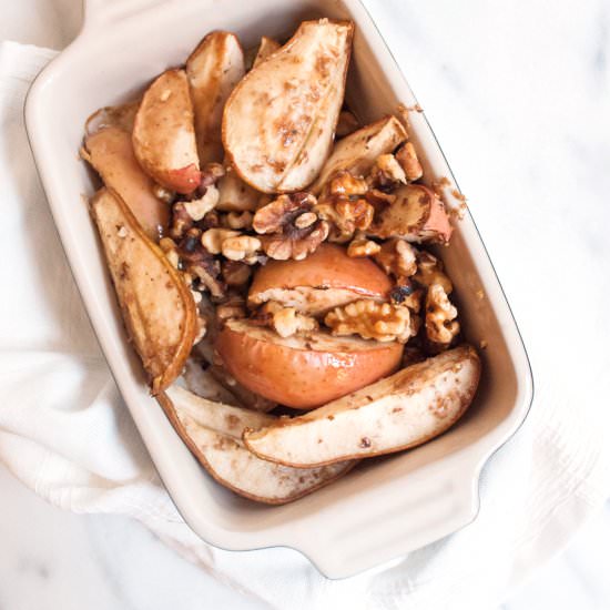 Baked Apples and Pears with Caramel - Recipe photo by Summerfield Delight
