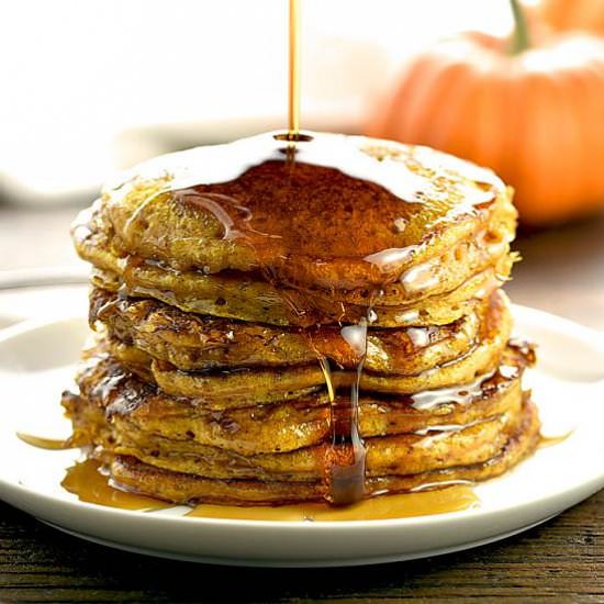 Pumpkin Pancakes - Recipe photo by She Wears Many Hats