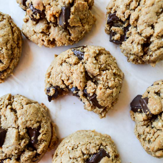 Peanut Butter Chocolate Chip Cookie - Recipe photo by ThisRunnersRecipes