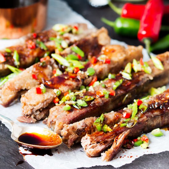 Salt and Pepper Ribs - Recipe photo by KitchenSanctuary