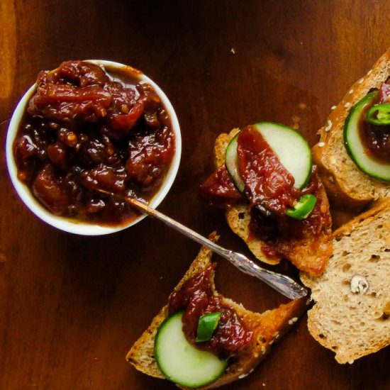 Tomato date chilli chutney - Recipe photo by islandsmile