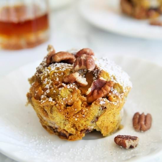 Pumpkin French Toast Cups - Recipe photo by thetastybite