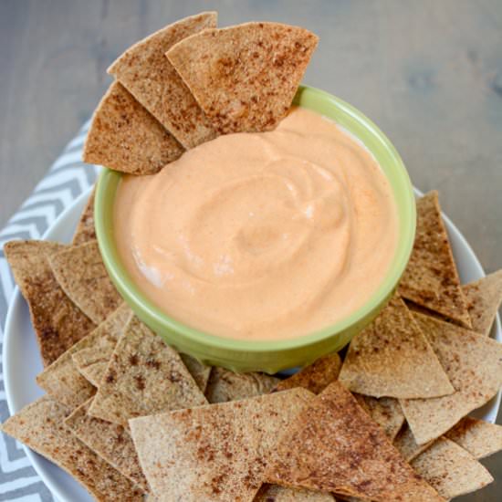 Pumpkin Yogurt Dip - Recipe photo by TheLeanGreenBean