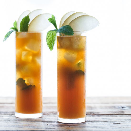 Asian Pear & Mint Iced Tea - Recipe photo by snixykitchen