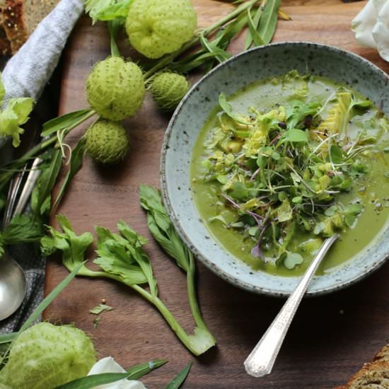Green Velvet Soup - Recipe photo by Petit World Citizen