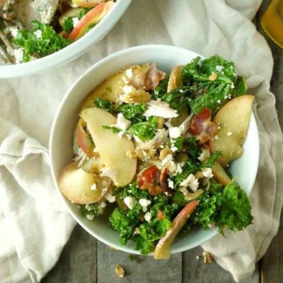 Chicken and Kale Salad with Apples - Recipe photo by healthyrecipeecstasy