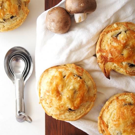 Mushroom & Manchego Biscuits - Recipe photo by thekitchenpaper