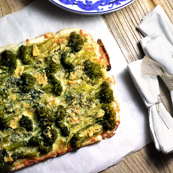 Four Cheese Broccoli Tart - Recipe photo by Haiti Bites