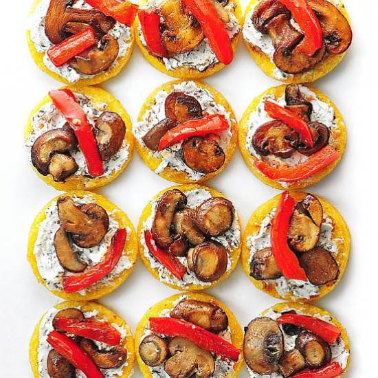 Polenta Pizzas - Recipe photo by She Wears Many Hats