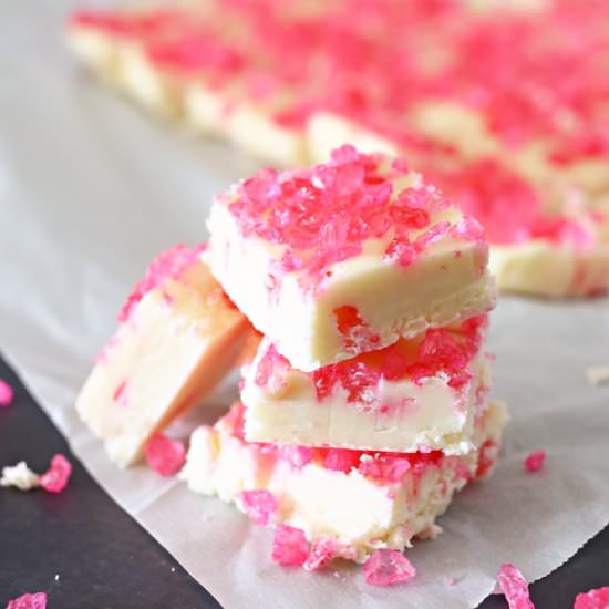 Pink Rock Candy Fudge - Recipe photo by Kleinworth &amp; Co
