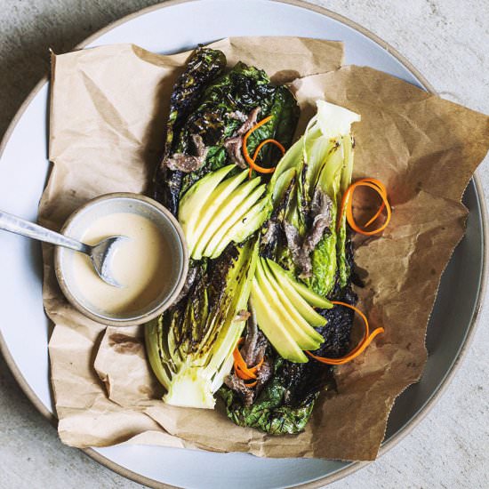 Charred Romaine Salad - Recipe photo by pancakeprincess