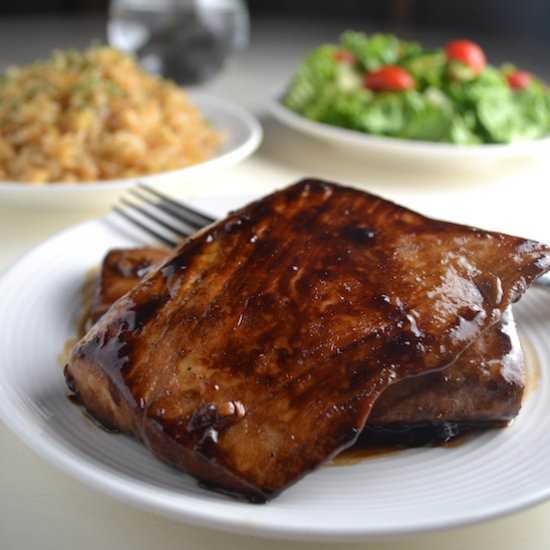Ginger Honey Glazed Mahi Mahi - Recipe photo by twothirdscup