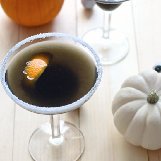 Pumpkin Chai Black Licorice Martini - Recipe photo by thegirlonbloor
