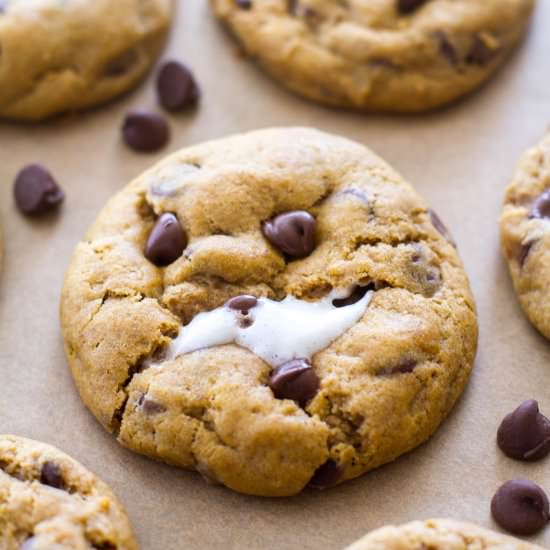 Pumpkin Marshmallow Cookies - Recipe photo by a latte food