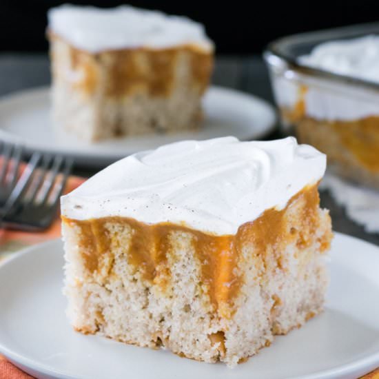 Pumpkin Spice Pudding Cake - Recipe photo by BruCrewLife