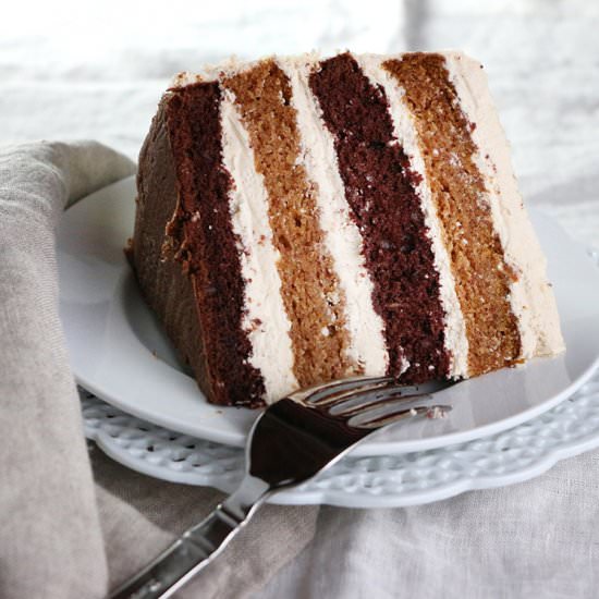 Pumpkin & Chocolate Layer Cake - Recipe photo by EatInEatOut Magazine