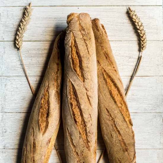Baguettes with Poolish - Recipe photo by denisav