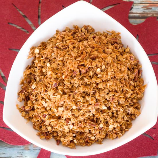 Homemade Coconut Pecan Granola - Recipe photo by TwistedTastes
