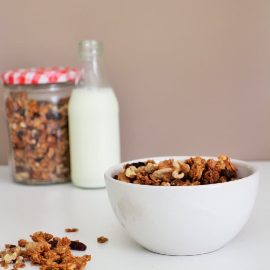 Juice Pulp Carrot Cake Granola - Recipe photo by vivavega
